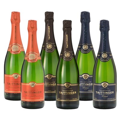 Crate of 6 The Taittinger Cru Collection